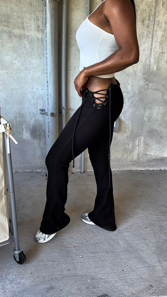Tie up trousers
