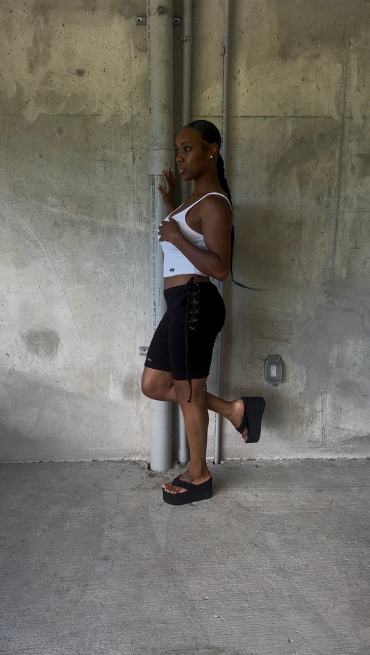 Tie up shorts